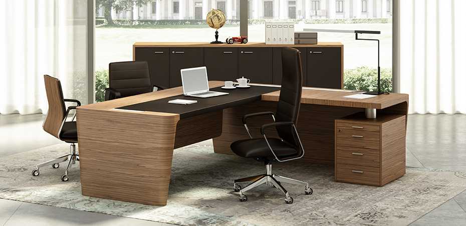 Contemporary office desk X10 - Quadrifoglio