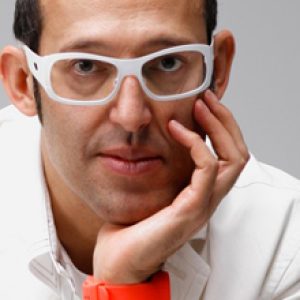 Karim Rashid, New York based designer of the Zero and Uno desks