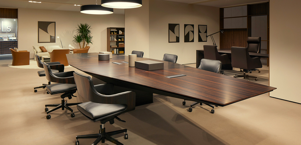 Contemporary desk Euclideo by i4Mariani, design Ferruccio Laviani