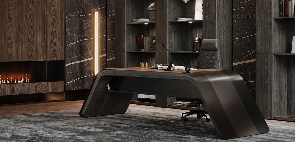 WE-024: Italian luxury executive fine office desks by Formitalia
