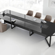 black conference table
