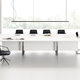 white meeting table