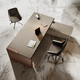 Jera executive desk reflects architectural discipline, with clean lines and natural wood tones designed to anchor contemporary office spaces