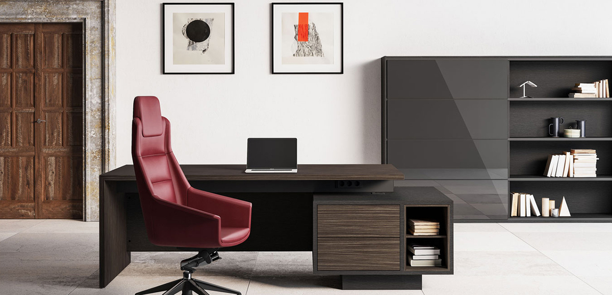 Designer Italian desk Elite, Las Mobili: Giacobone + Roj Progetto CMR