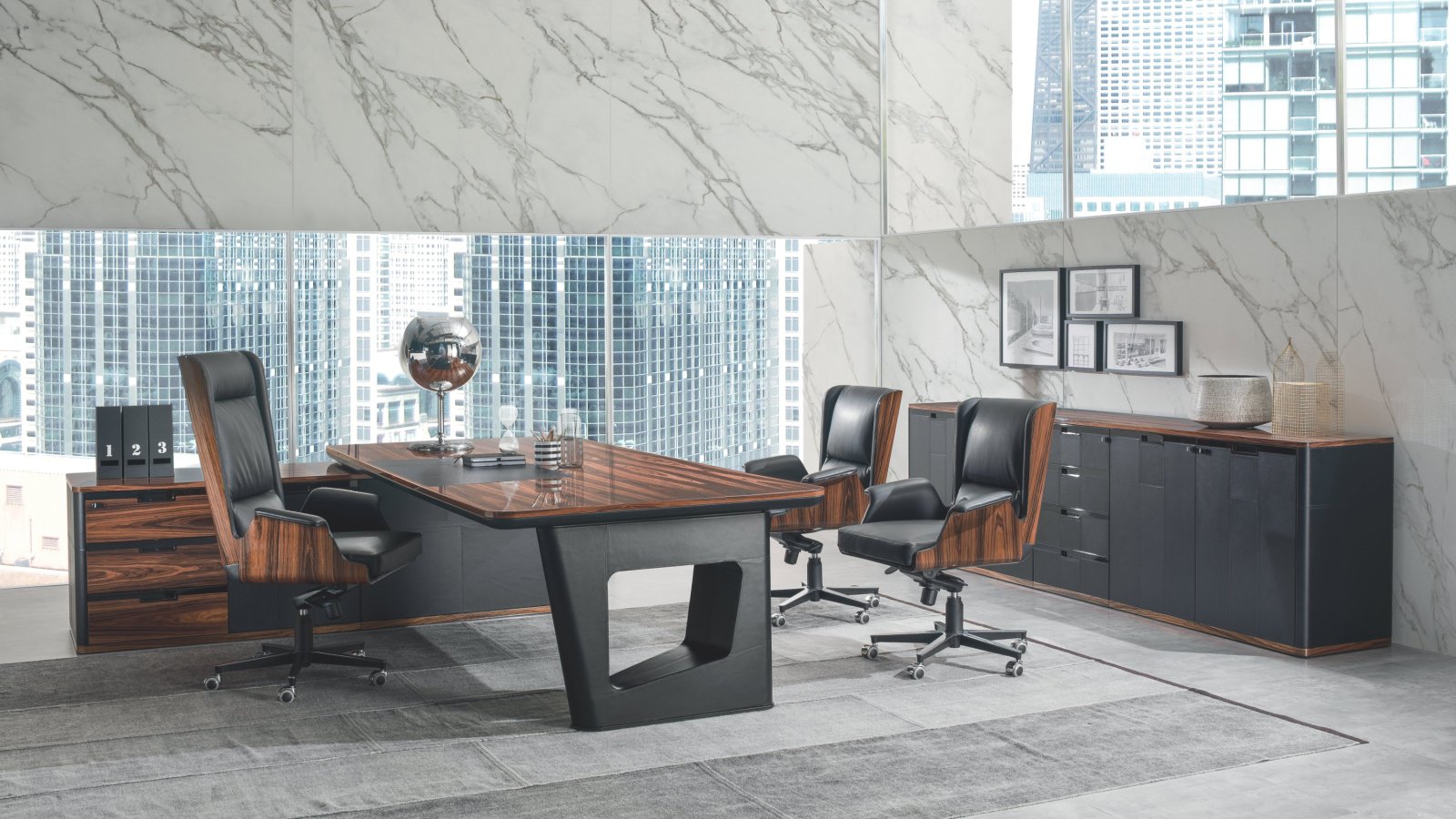 Avatar executive desk by i4Mariani in a corner office