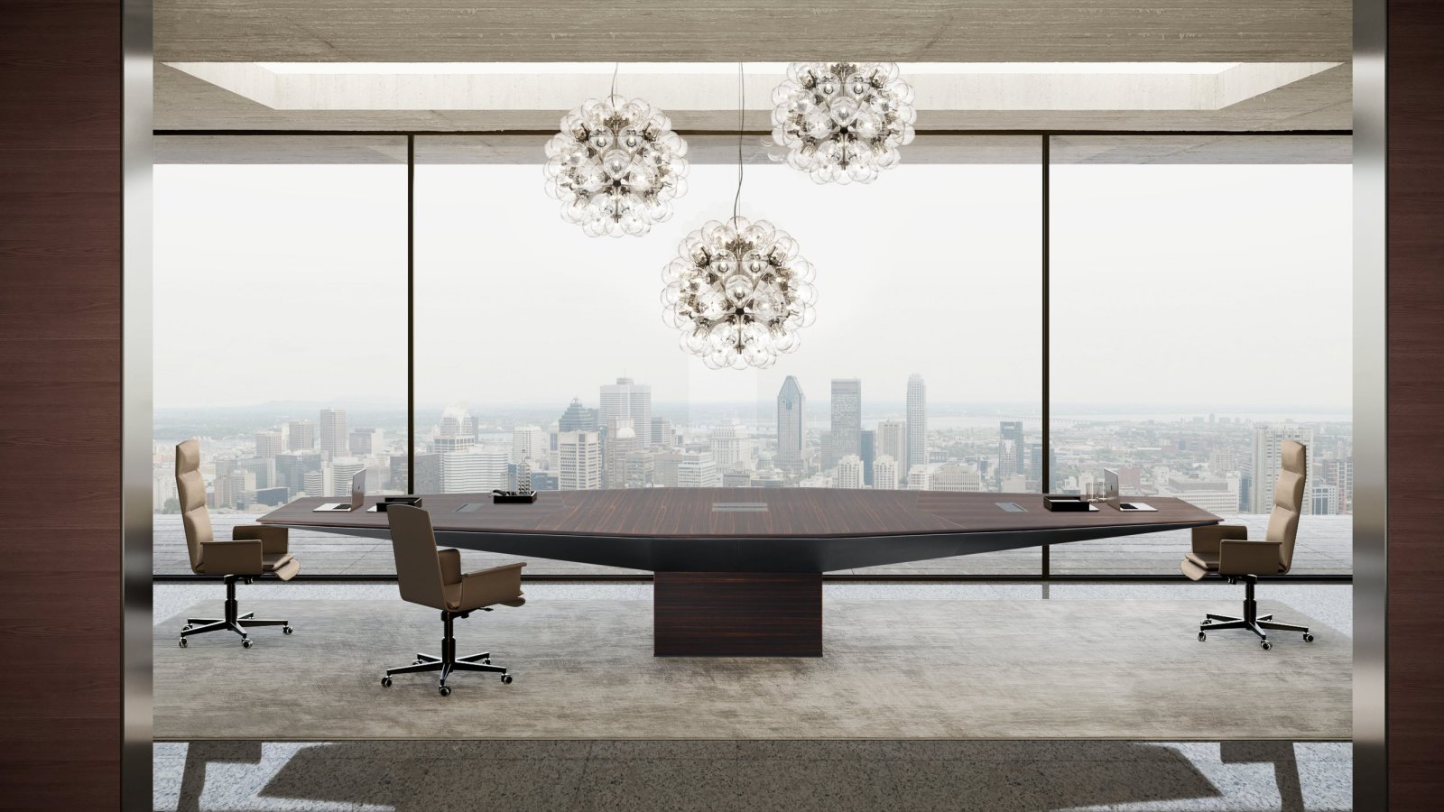 Euclideo conference table by i4Mariani seen in a boardroom