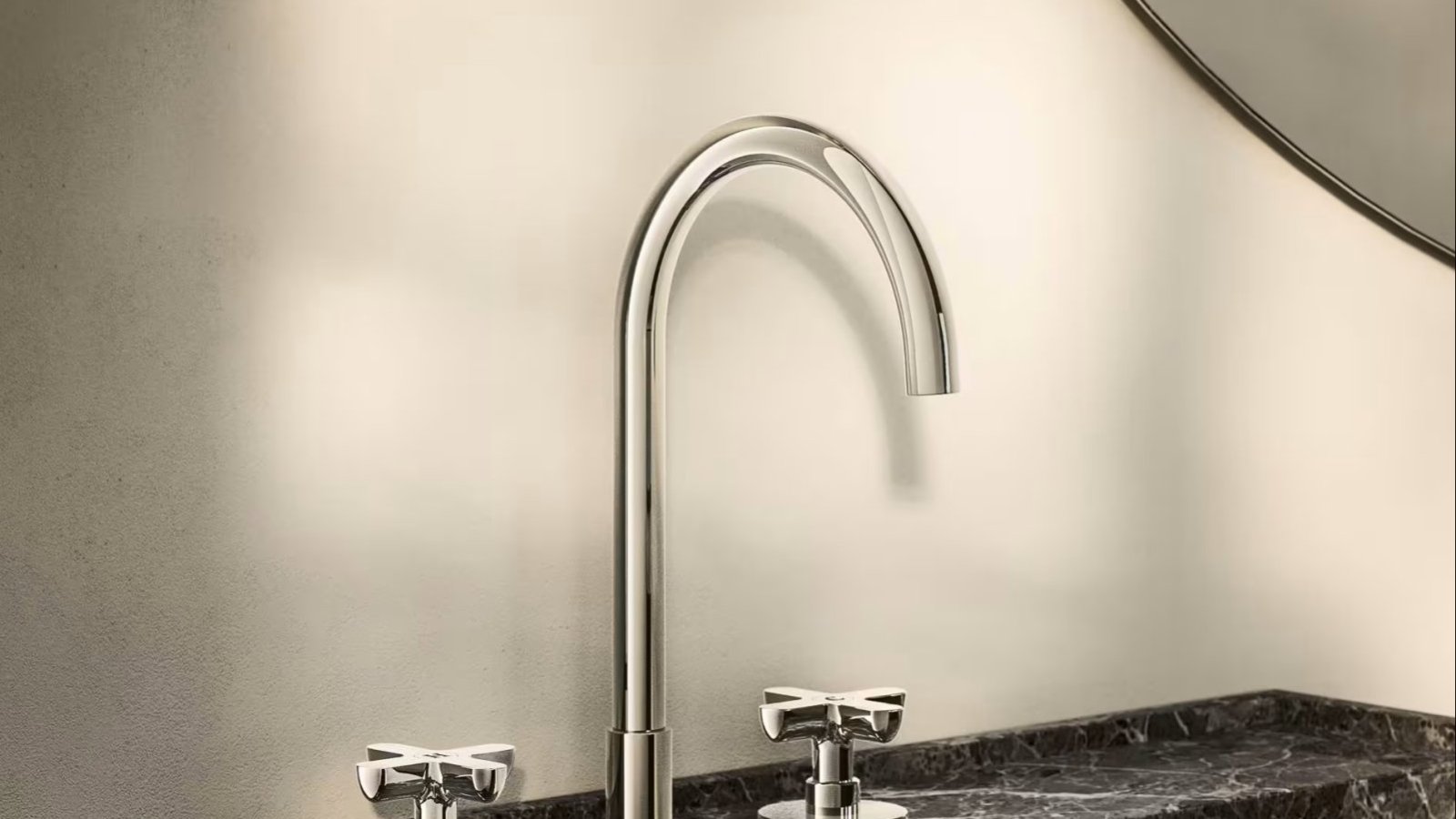 Designer bathroom faucet Icona by Fantini