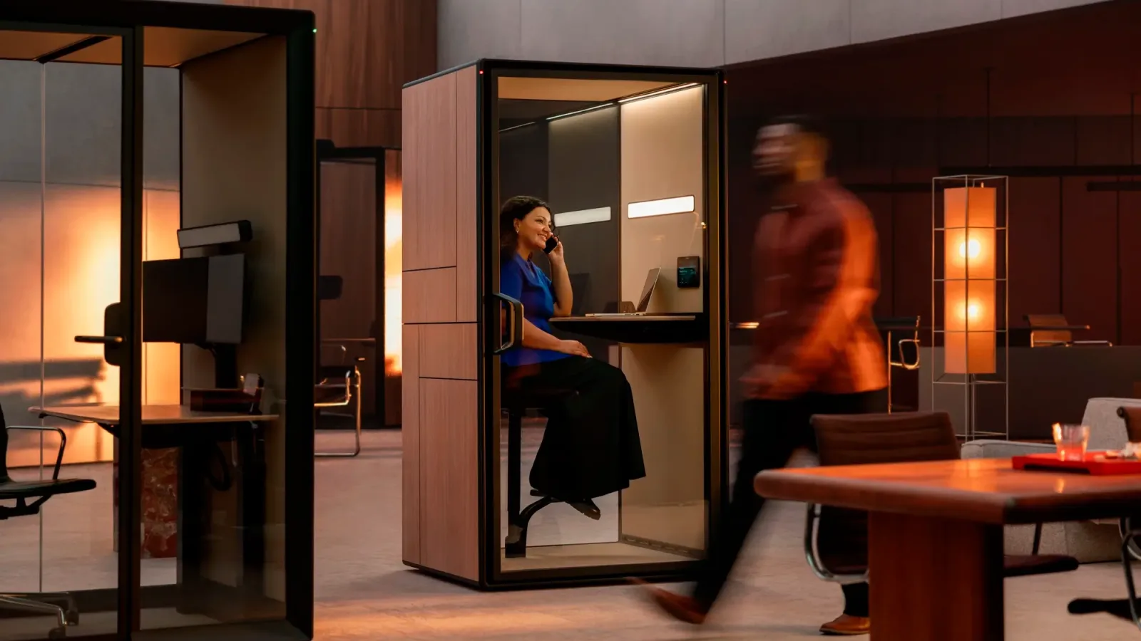 Framery Gradus Focus booth in a US open plan office