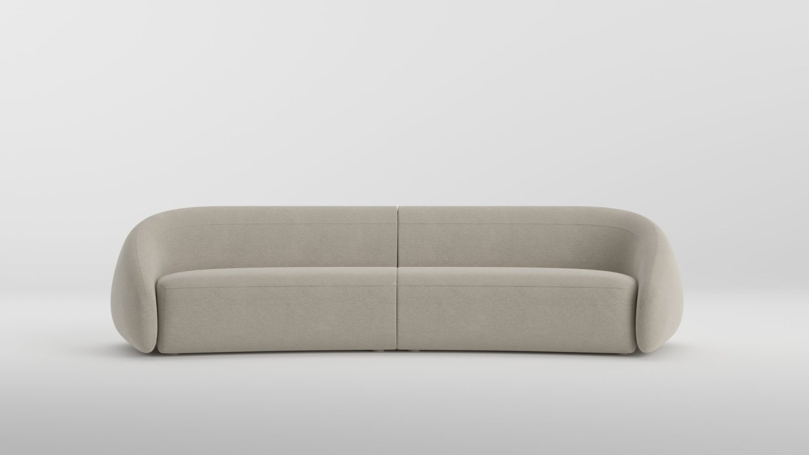 Front view of the Apper lounge armchair by LaCividina, base in natural ash
