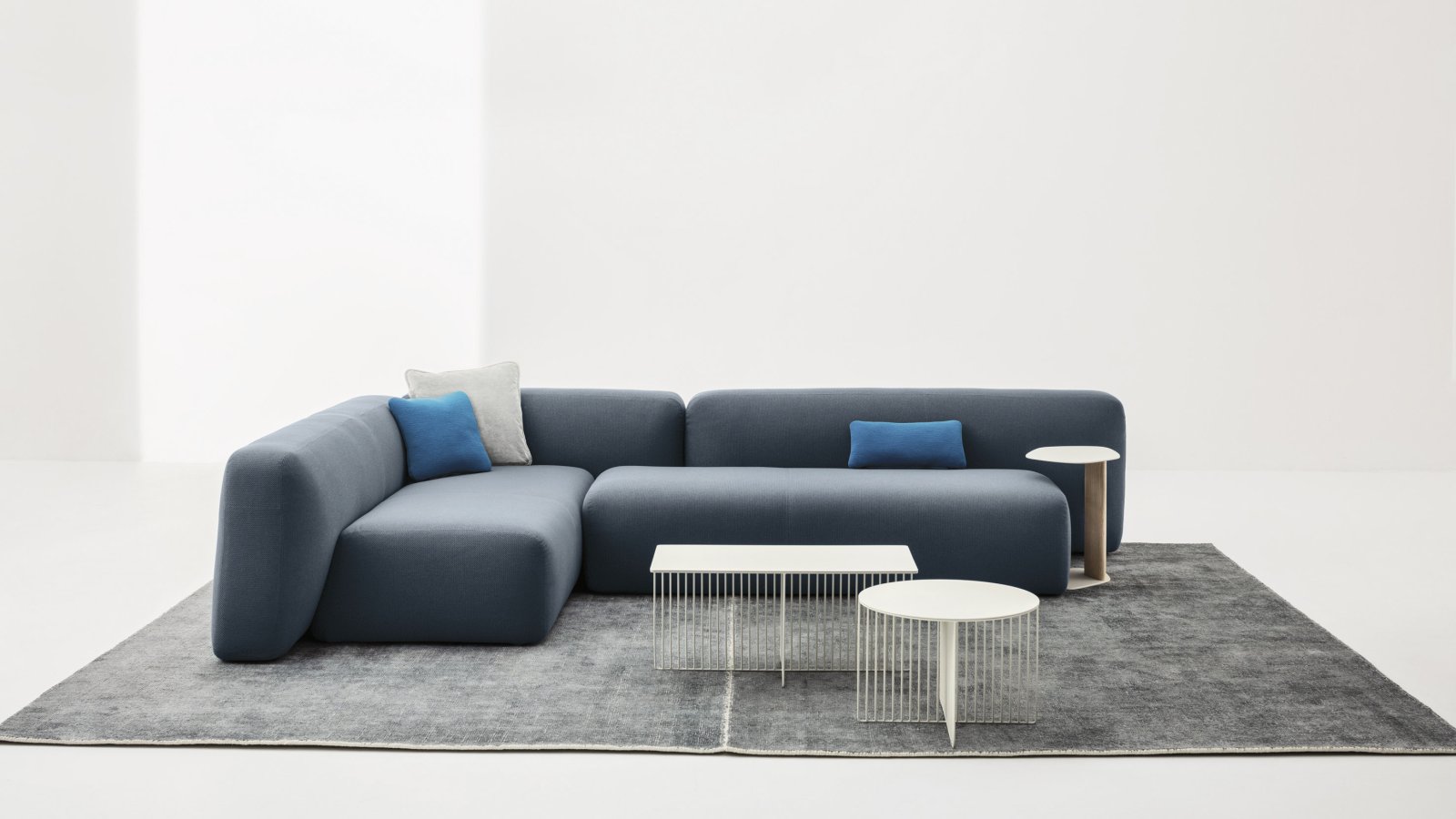 Reception seating Suiseki by LaCividina in a corporate lobby