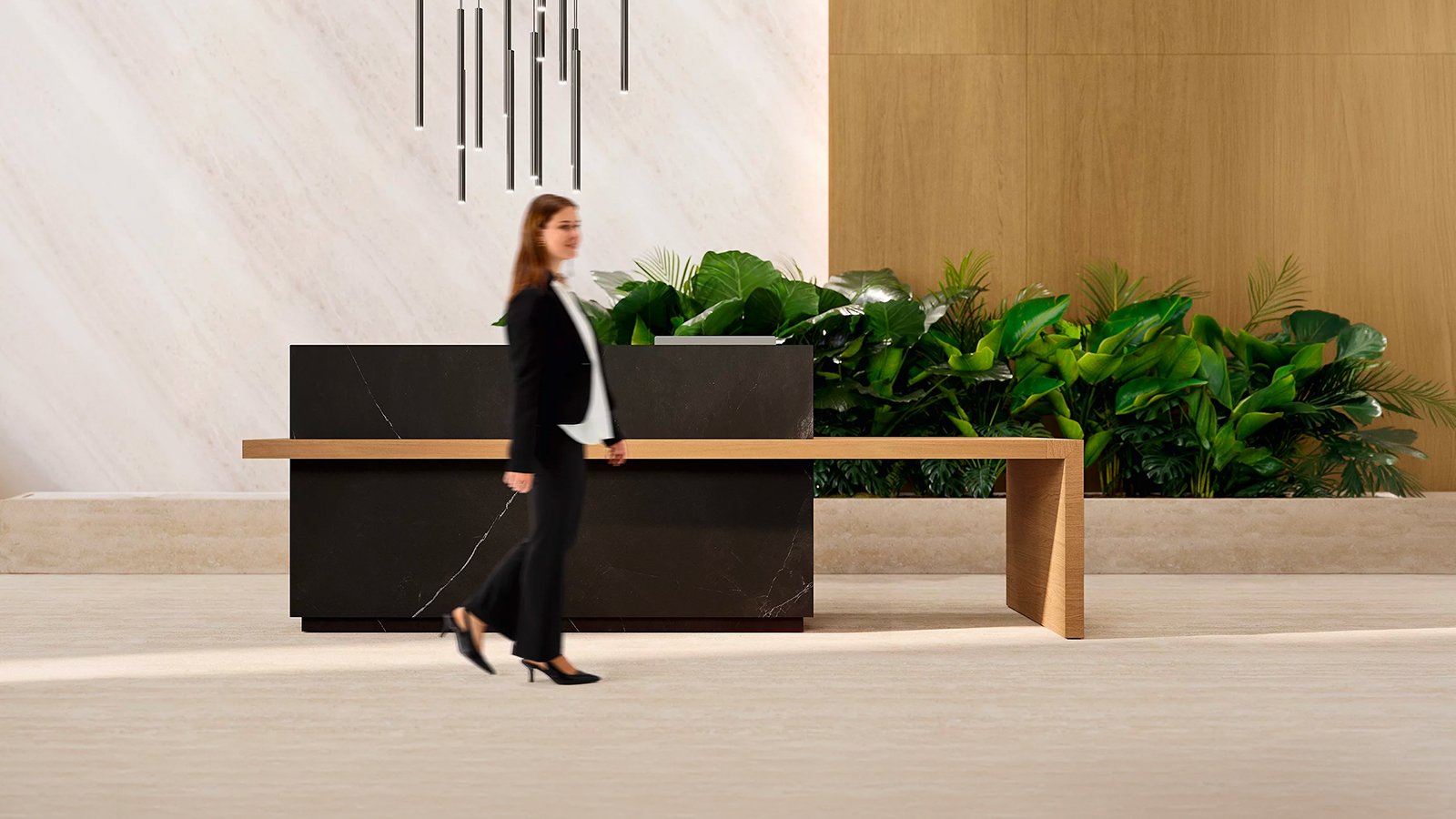 Reception desks and counters Kyo by Martex with clear front
