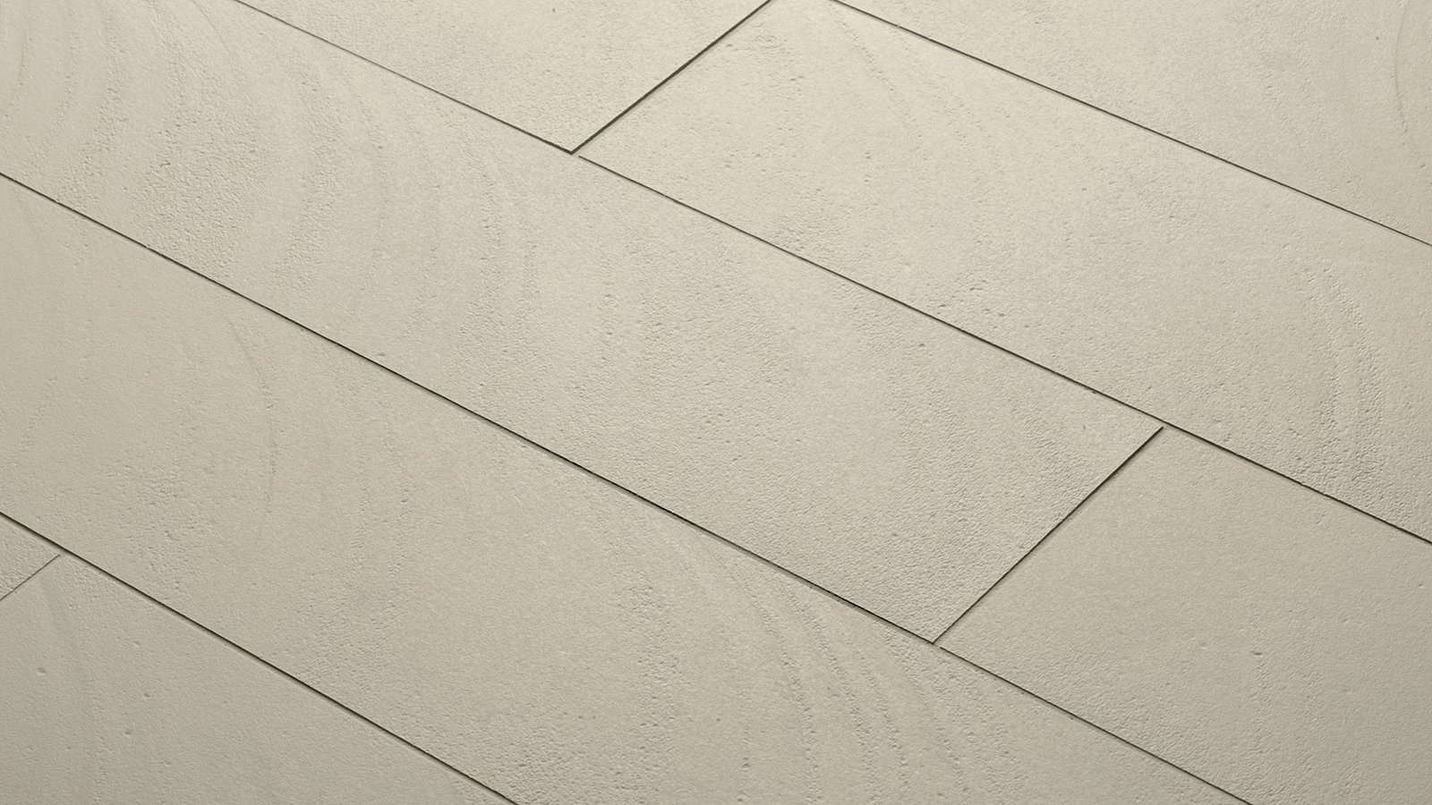 Otto by Mutina glazed porcelain planks in Salvia on a lobby floor