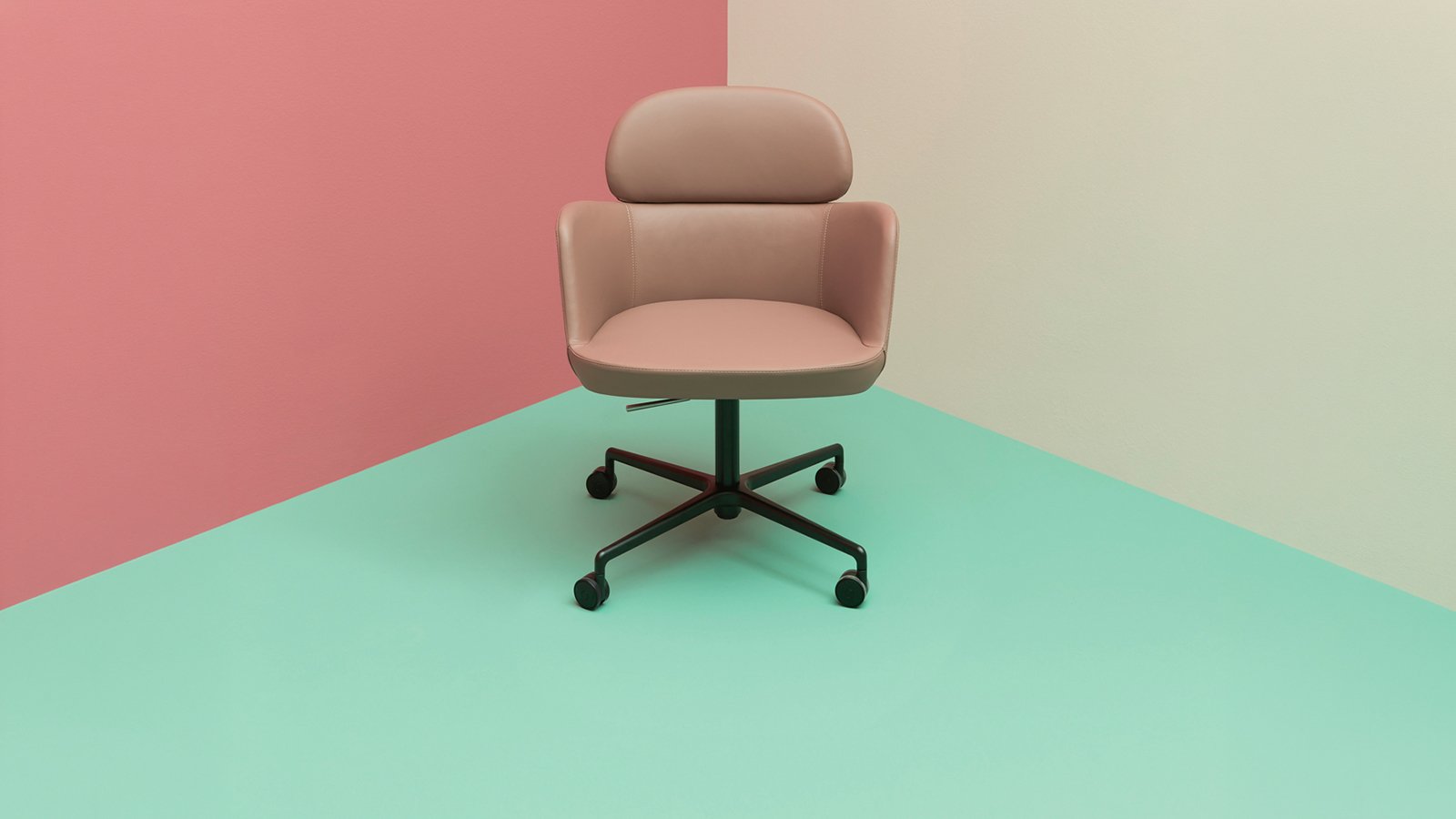 Ester conference chairs by Pedrali in an Italian-designed boardroom