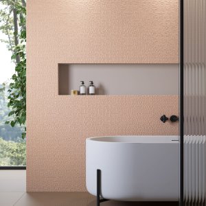 Hand-pressed porcelain tesserae of Phenomenon