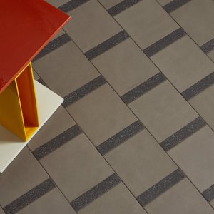 Mutina Time tile in Virginia Blue Rough speckled finish