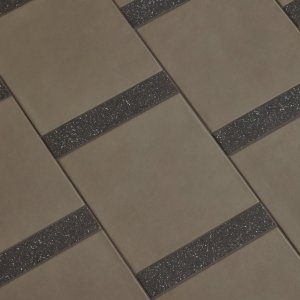 Mutina Time tile in Atlas Brown Rough exterior finish