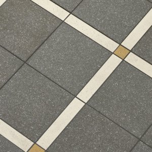 Mutina Time tile in Dover White Rough finish with mineral grain
