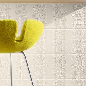 Sculpted Bas-Relief porcelain wall by Mutina