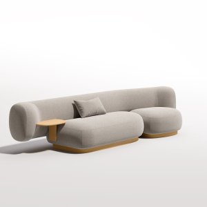 Modular sofa Dorothea by LaCividina in a corporate lounge
