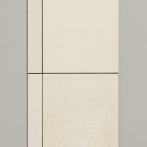 Workspace furnished over a Time porcelain floor