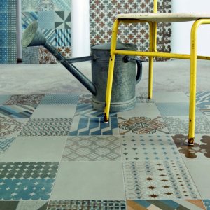 Texture of Azulej cold digital printing
