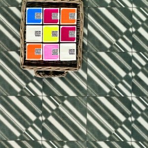 Detail of the Azulej Flores pattern tile by Mutina