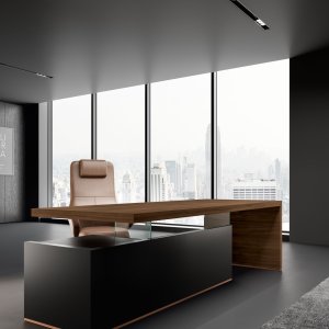 Bold58 Deck desk with perpendicular side extension