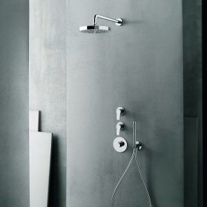 Fantini AL/23 built-in thermostatic shower valve in matte black