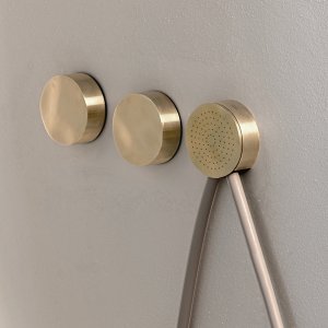 Satin stainless steel edge on the Allure faucet