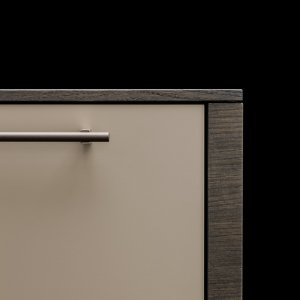 Wide Arche pedestal with slim bar handles