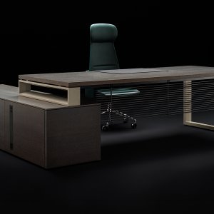 Flip-lid power unit open on an Arche conference table