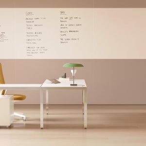 Archiutti Fattore Alpha conference table with white marble-effect top