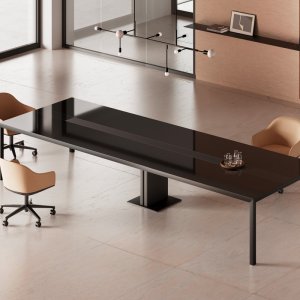 Bench for six in the Fattore Alpha system with fabric divider