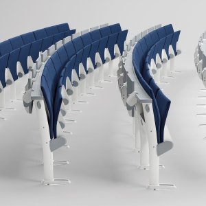 Wheelchair workstation integrated in an Omnia Evolution row