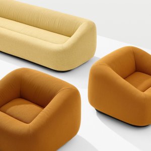 Aom sofa by Arper in a US office lounge