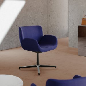 Side profile of the Cari chair