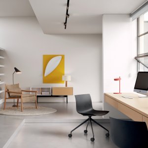 Swivel base of Catifa Carta in a project room