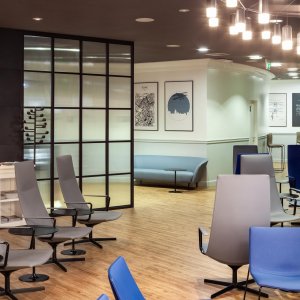 Catifa Sensit chairs in a shared office floor