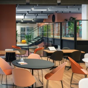 Cila chairs in a corporate conference room