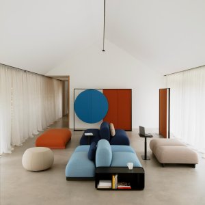 Ralik modular lobby seating by Arper