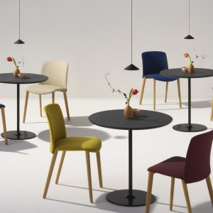 Mixu bar stool by Arper at 31.3 in seat height