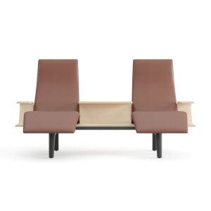 Pausit bench by Arper with USB power from the Bachmann Pix unit
