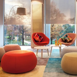 Coated-fabric Pix in a high-traffic space
