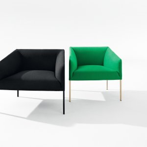 Saari two-seat sofa by Arper in a lounge corner