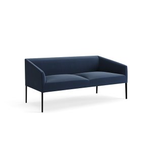 Saari three-seat sofa by Arper along a lobby wall