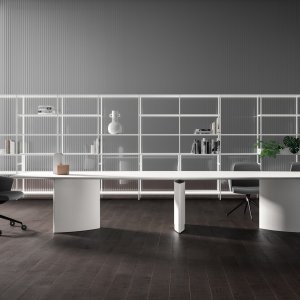 Round Trilo table, 160 cm diameter, for team sessions