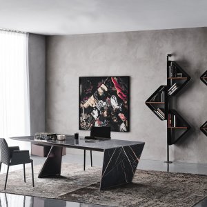 Bronze steel leg on the Cattelan Italia Nasdaq