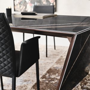 Titanium finish leg on the Nasdaq designer desk