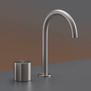 Bathroom outfitted with the complete Opus collection by Cea Design