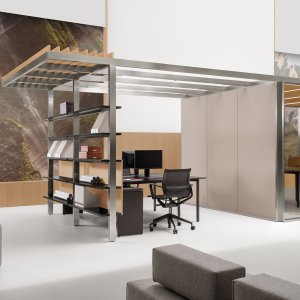 Training area with glass-whiteboard panel in the CSS_Village village layout